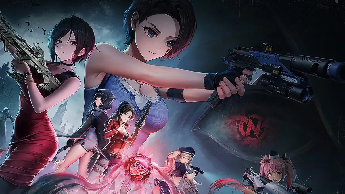 Resident Evil x Nikke cover art.