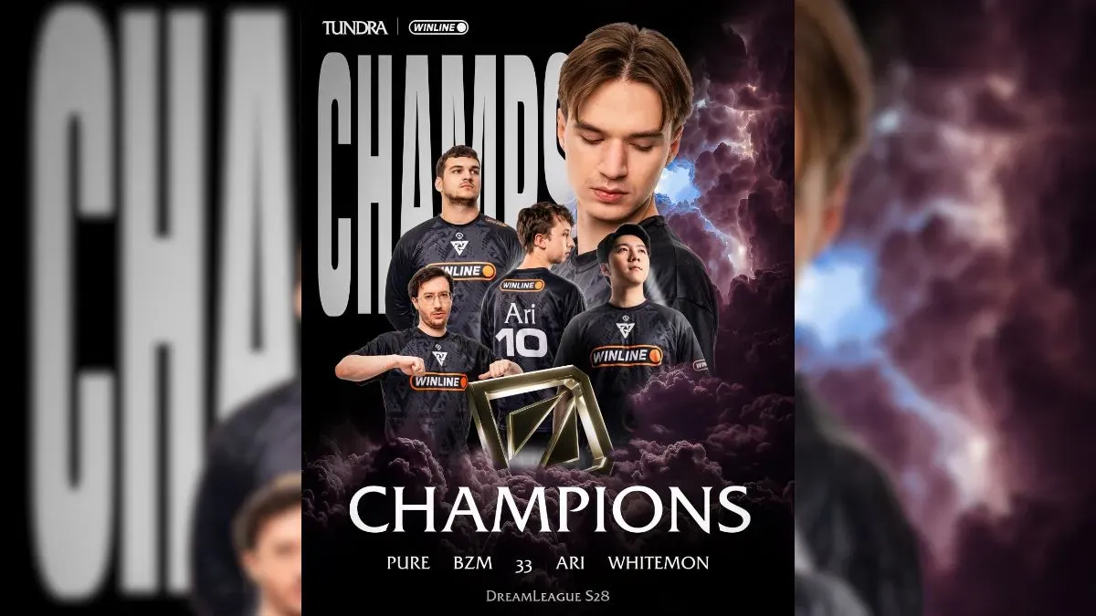 Graphic for Tundra Esports winning DreamLeague Season 28.