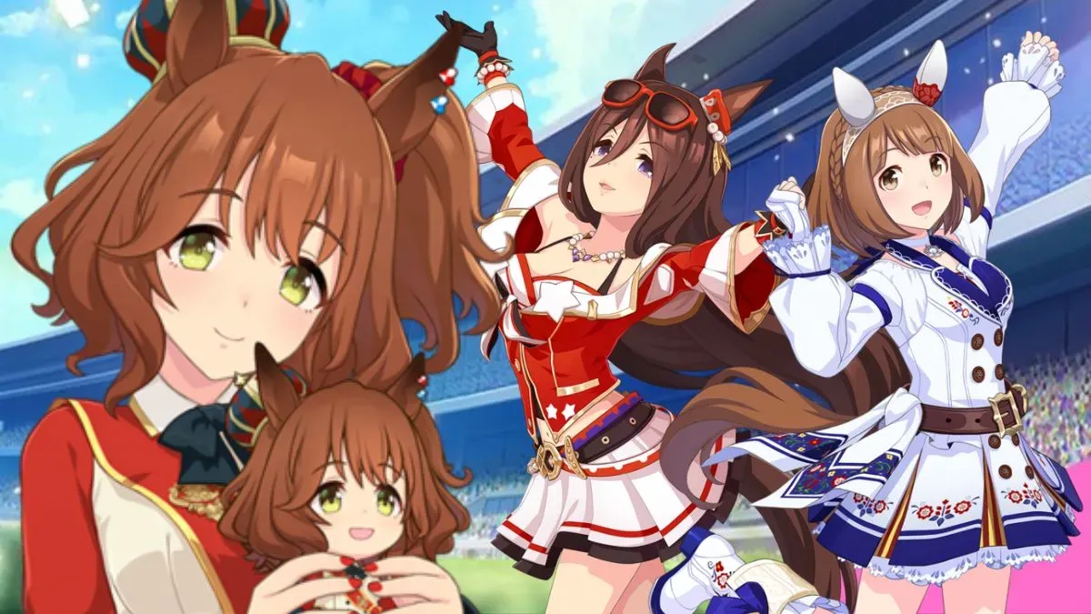 Aston Machan, Seeking the Pearl, and Yukino Bijin from Umamusume: Pretty Derby.