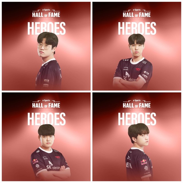 4 thành viên T1 có mặt trong giải thưởng Heroes