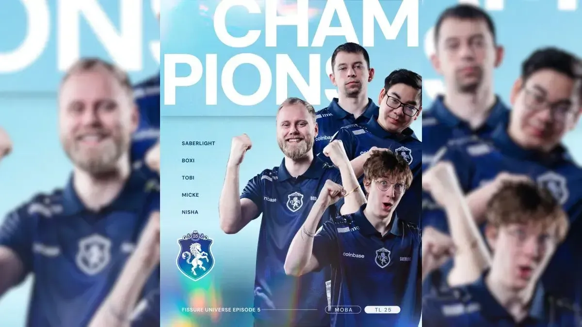 An image of Team Liquid's announcement of their victory in FISSURE Universe: Episode 5.