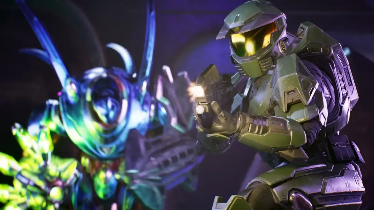 Master Chief in Halo Campaign Evolved.