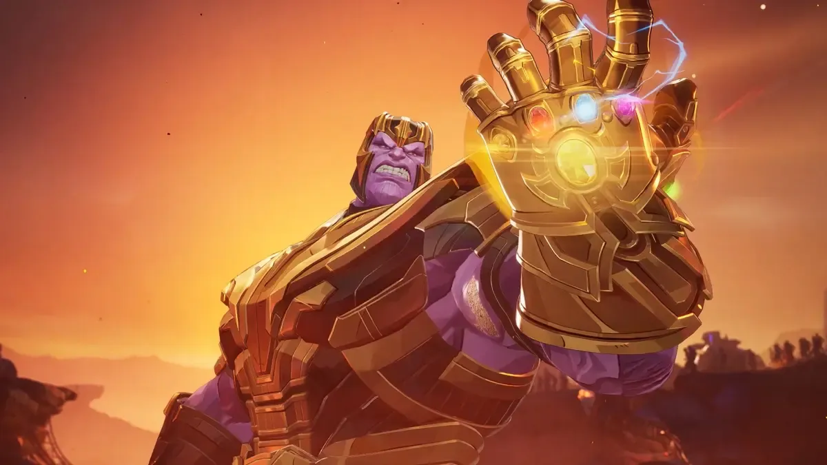 Avengers Infinity War Marvel Rivals Captain America skin and Thanos from Avengers Endgame.