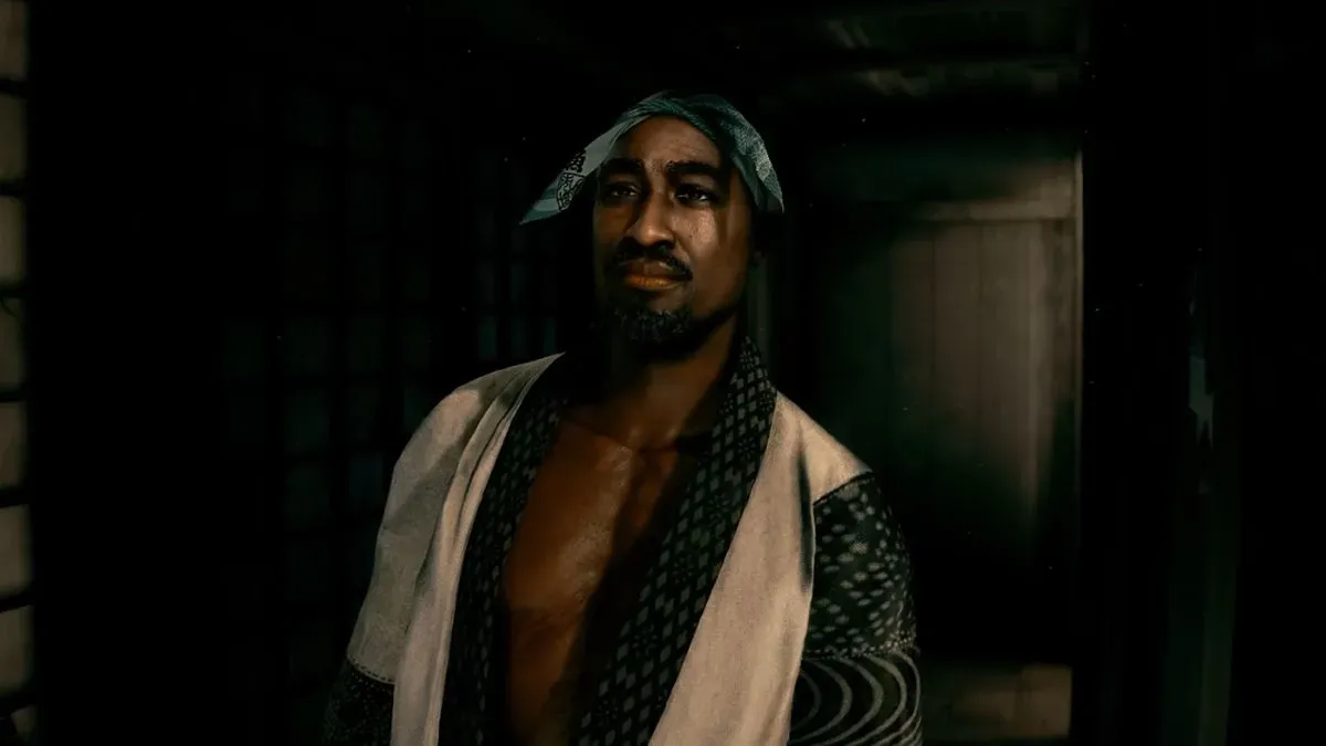 An image of Tupac in Stranger Than Heaven