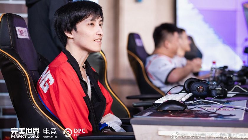 Ame of PSG.LGD with a genuine smile