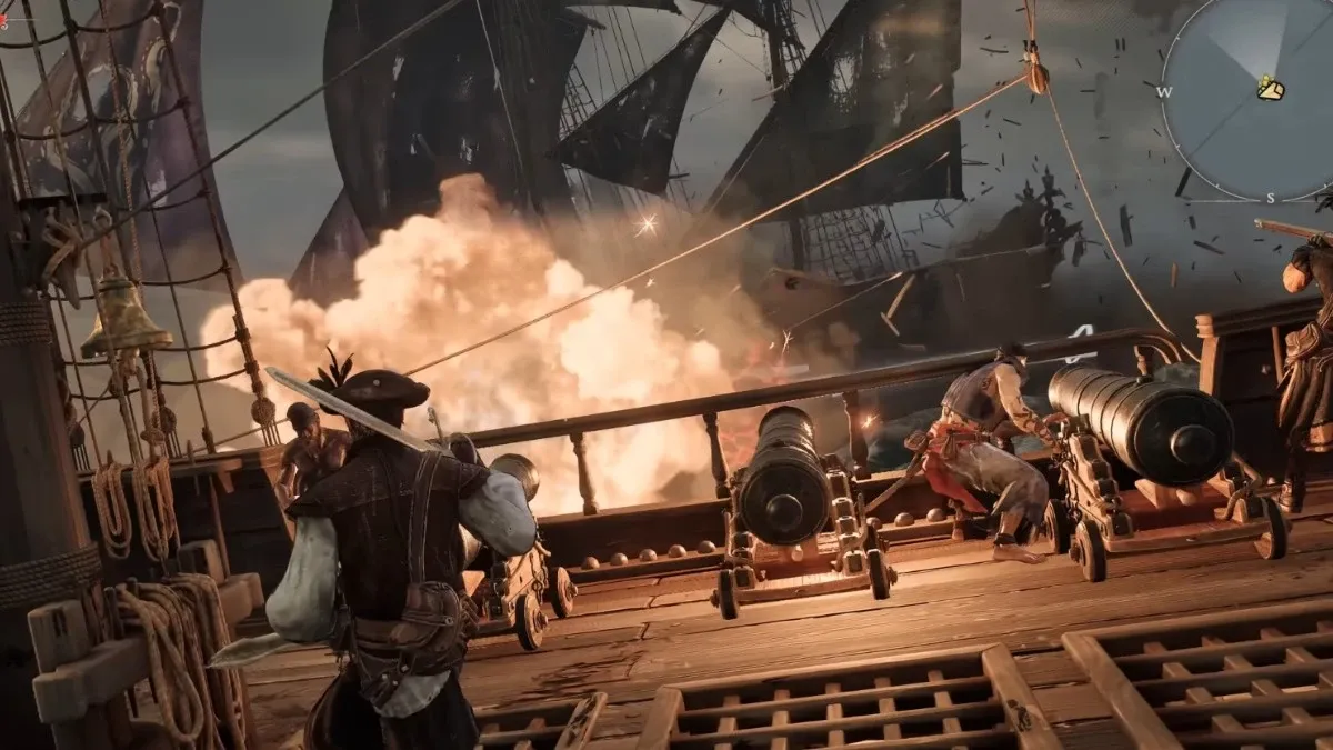 Pirate ship battle in Windrose's first trailer