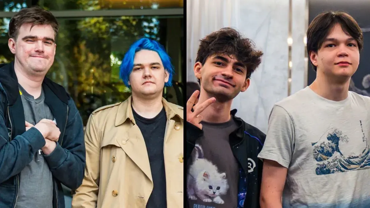 Images depicting Miposhka and Yatoro from Team Spirit, as well as 9class and Satanic from PARIVISION.