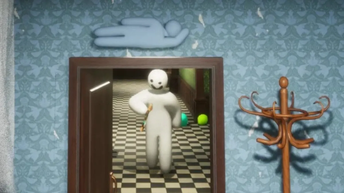 Screenshot of a player hiding in Meccha Chameleon.