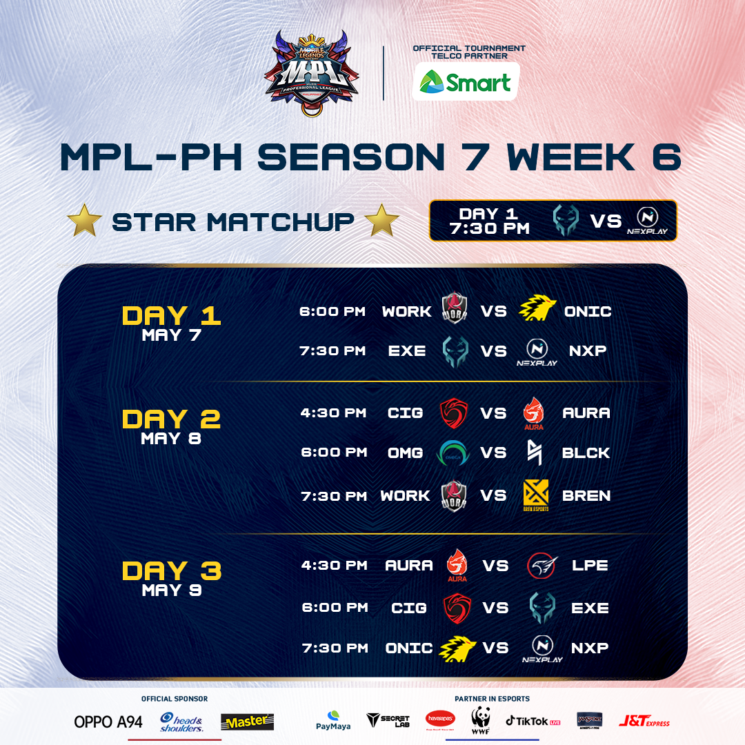 MPL - PH Week 6 Schedule