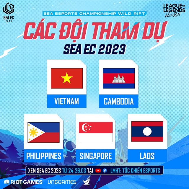 Công bố thông tin giải đấu SEA Esports Championship 2023 bộ môn LMHT: Tốc Chiến