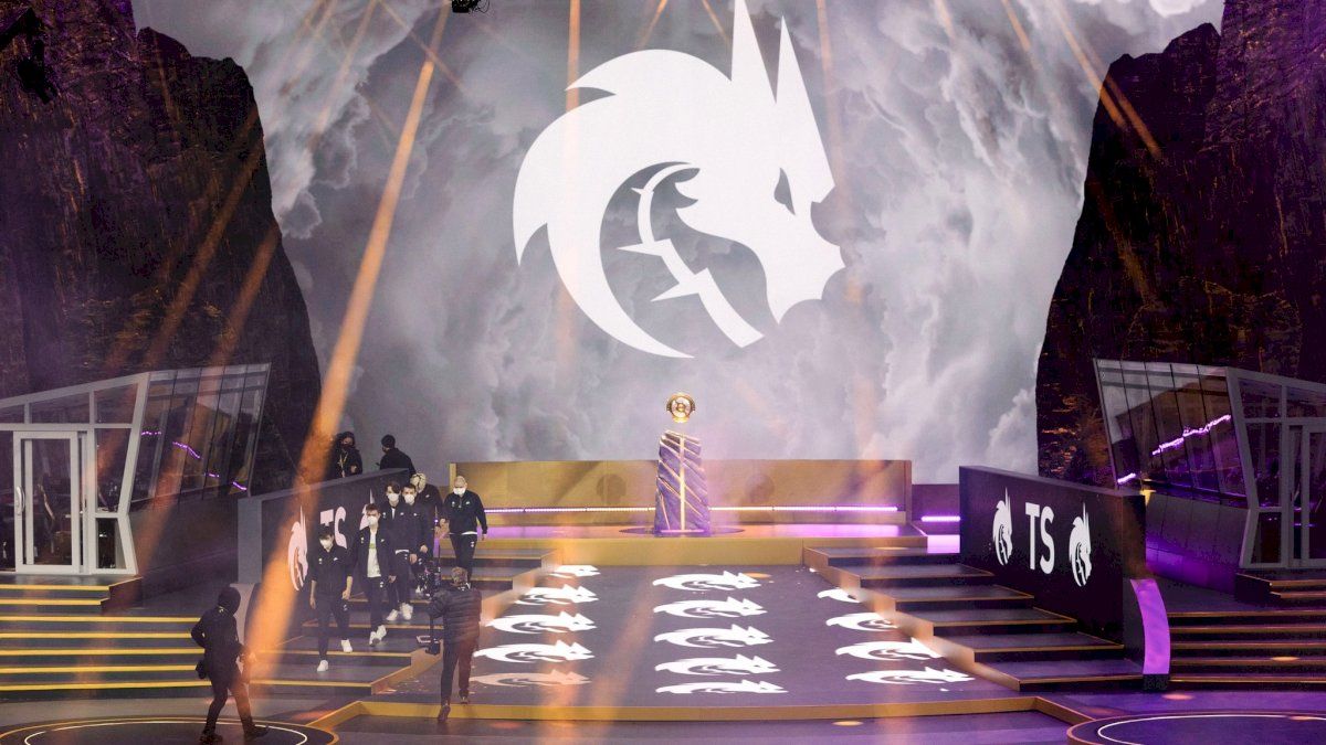 Team Spirit logo on the TI10 stage