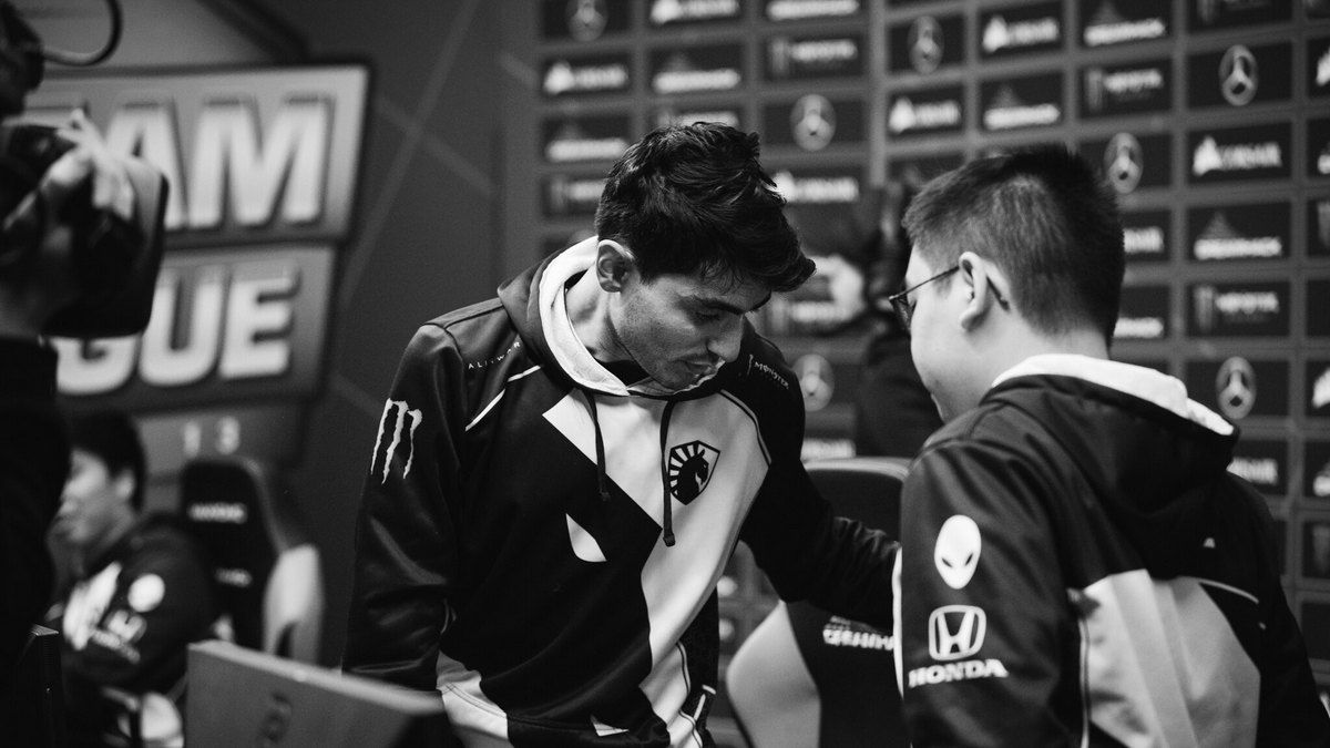 Team Liquid Dota 2 team after a loss