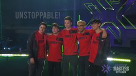 Sentinels posing after moving to grand finals