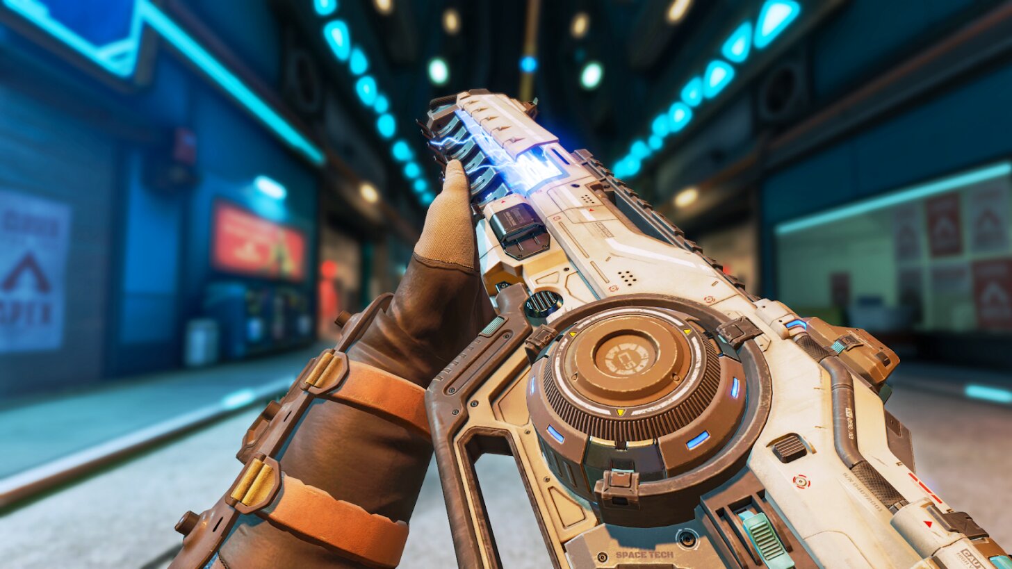 The Nemesis AR will bring a huge challenge to the current frontrunners, the R-301 and Flatline. (Image credit: EA)