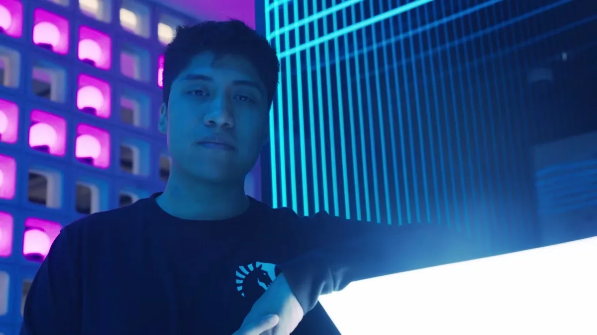 An image of Wisper from a video announcing his move to Team Liquid.