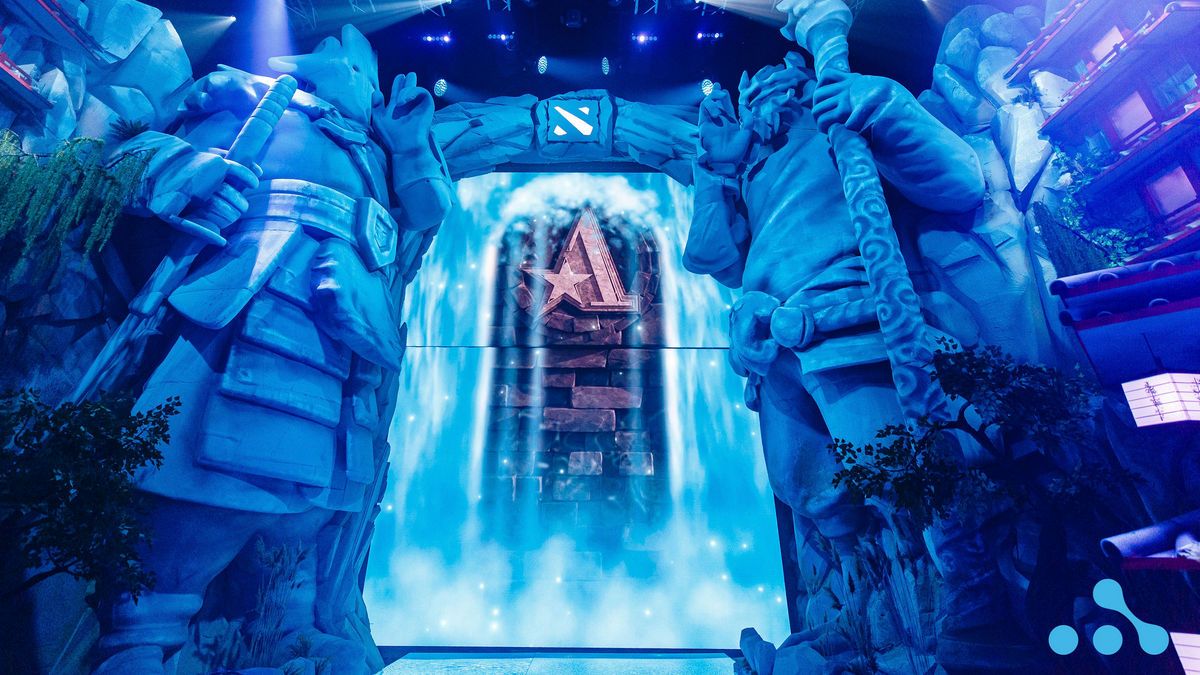 Team Aster logo in sepia colors as the team exits WePlay AniMajor