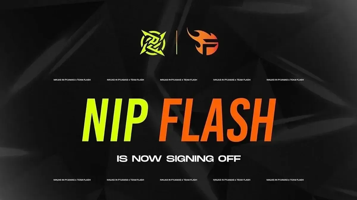 Team Flash end partnership with Ninjas in Pyjamas