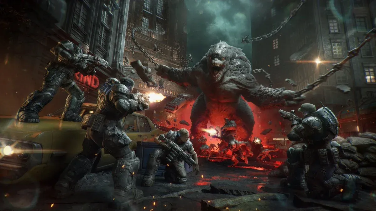 Gears of War: E-Day multiplayer. 