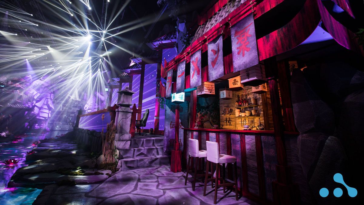 stage setup at WePlay Animajor playoffs