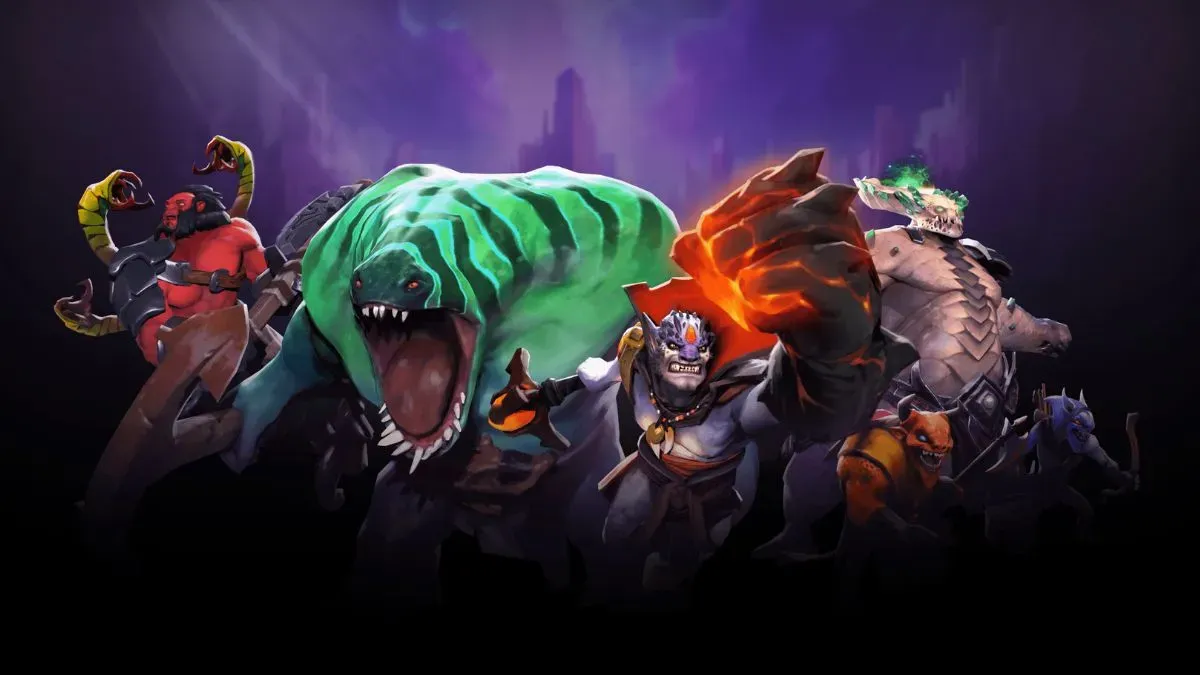 Key visual for Dota 2 Patch 7.36, which added Facets to the game.