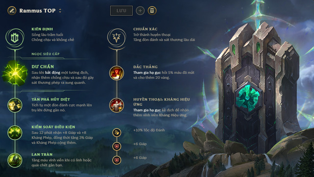 LMHT: Rammus Đường Trên bất ngờ đạt tỷ lệ thắng cao dù đã bị nerf
