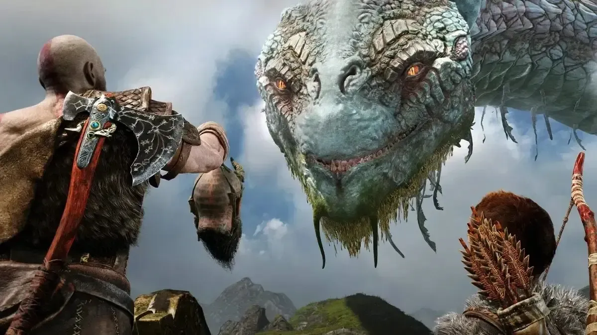 Ảnh chụp màn hình từ trò chơi "God of War" (2018).