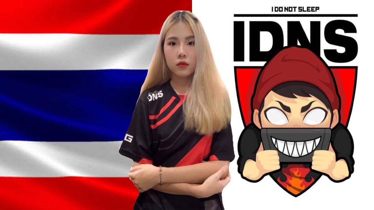 IDNS Ramella standing in front of team logo