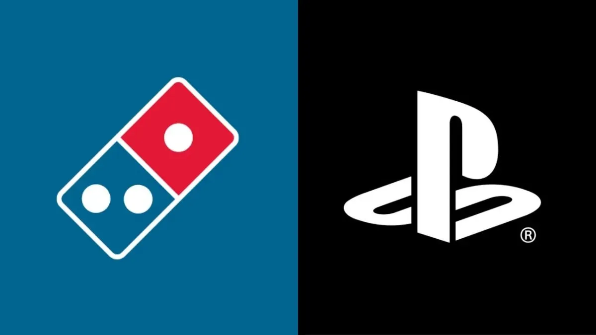 An image of Domino's and PlayStation