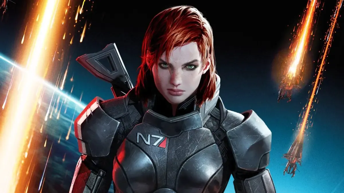 Female Shepard in Mass Effect.