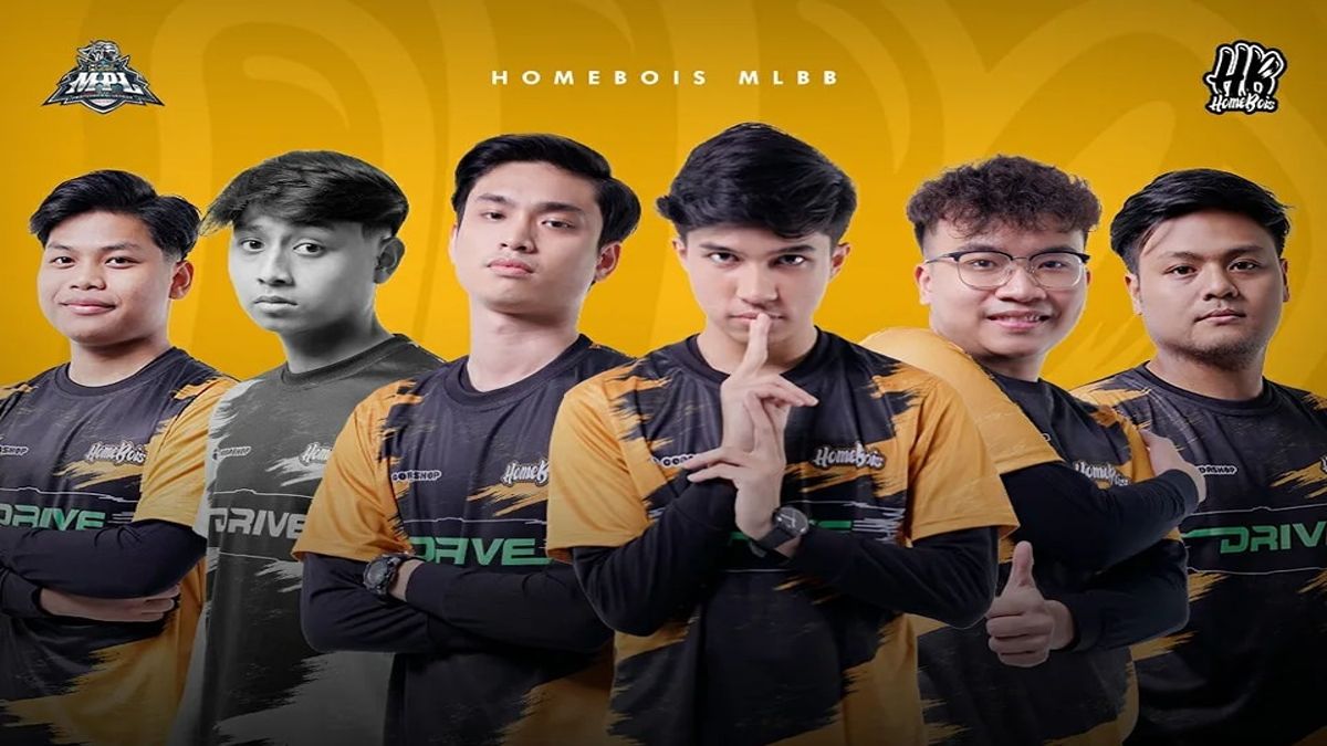 HomeBois MLBB team posing