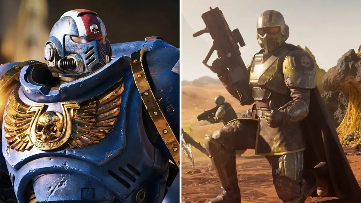 Warhammer 40,000 Space Marine 2 and Helldivers 2. 