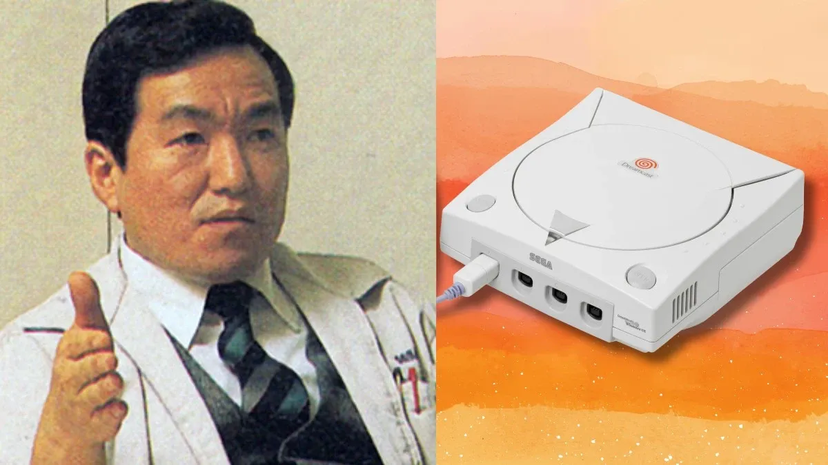 Hideki Sato's image from 1988, and the Sega Dreamcast