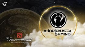 Invictus Gaming logo with the Aegis on the left side