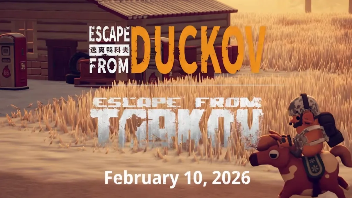 Screenshot from the Escape from Duckov-Escape from Tarkov collab trailer.