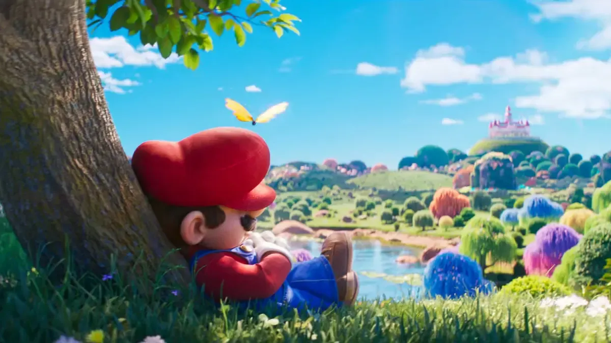 Mario in the Super Mario Galaxy Movie.