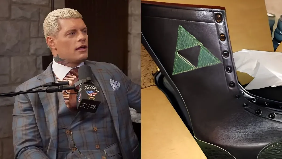 Nintendo sent WWE star Cody Rhodes a cease and desist over his Zelda Triforce boots