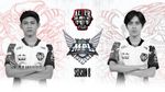 Alter Ego players Celiboy and Pai in front of MPL ID logo
