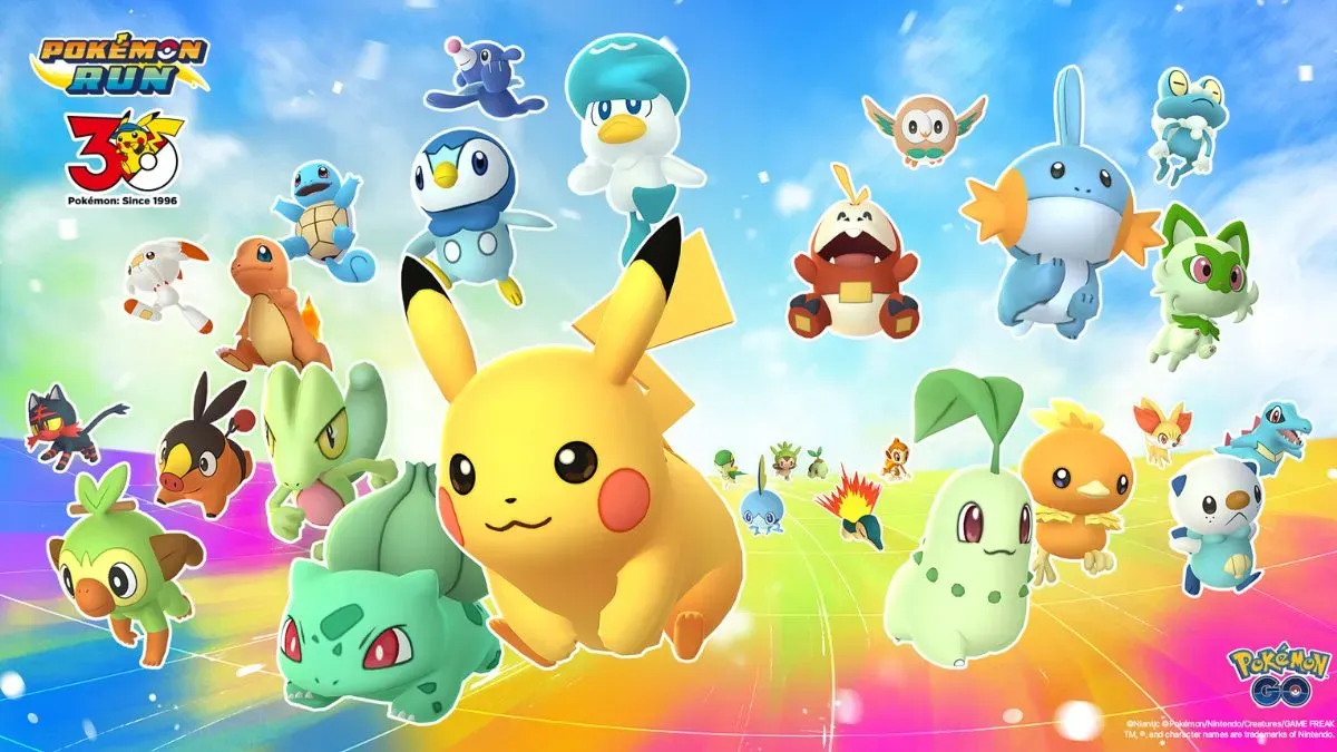 Official image of the Pokemon Run 30 event
