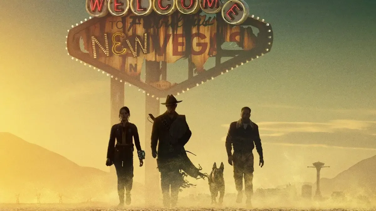 Fallout Season 2 poster, featuring New Vegas.