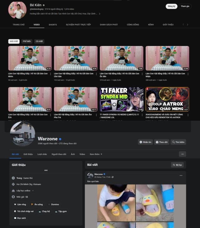 Fanpage FB và Youtube bị đổi tên hoặc đổi content