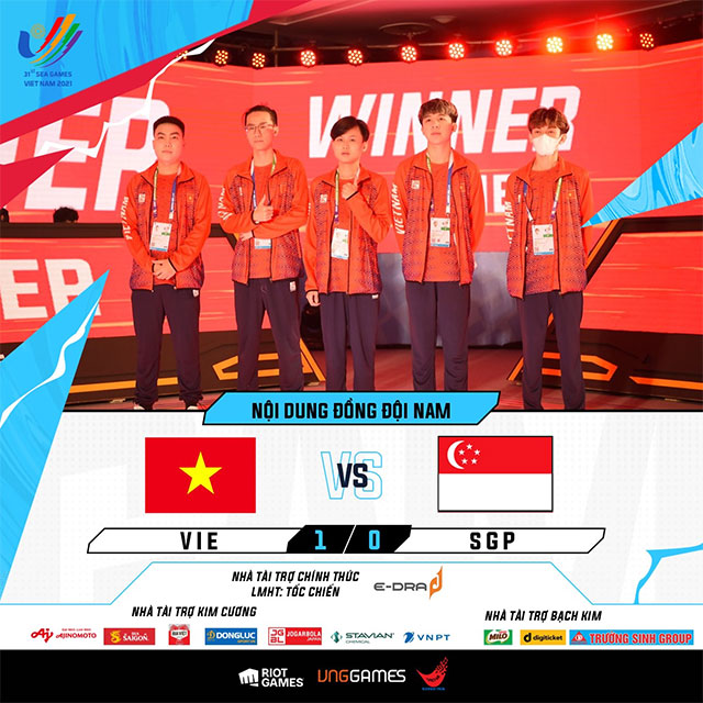 Đội tuyển LMHT Tốc chiến Việt Nam toàn thắng sau giai đoạn vòng bảng SEA Games 31