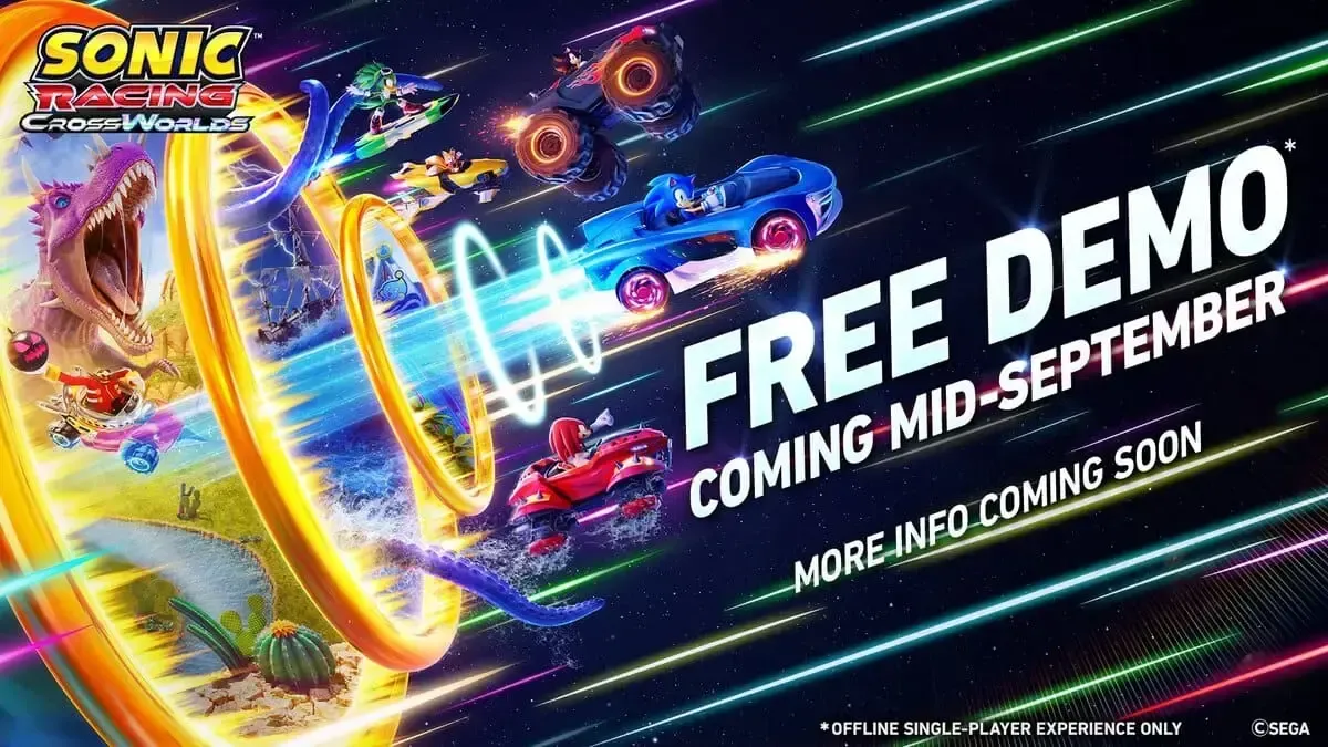 Sonic Racing: CrossWorlds tung bản demo chơi đơn miễn phí giữa tháng 9