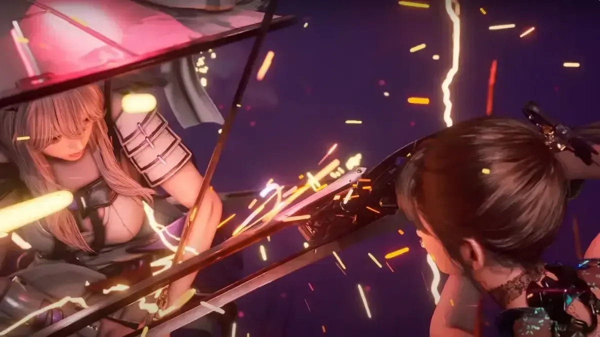 Scarlet đối đầu Eve, như được thể hiện trong đoạn trailer DLC mới của Stellar Blade x NIKKE.