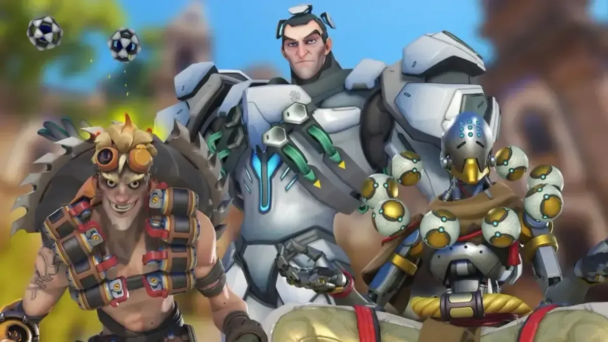 Junkrat, Sigma, và Zenyatta từ Overwatch 2.