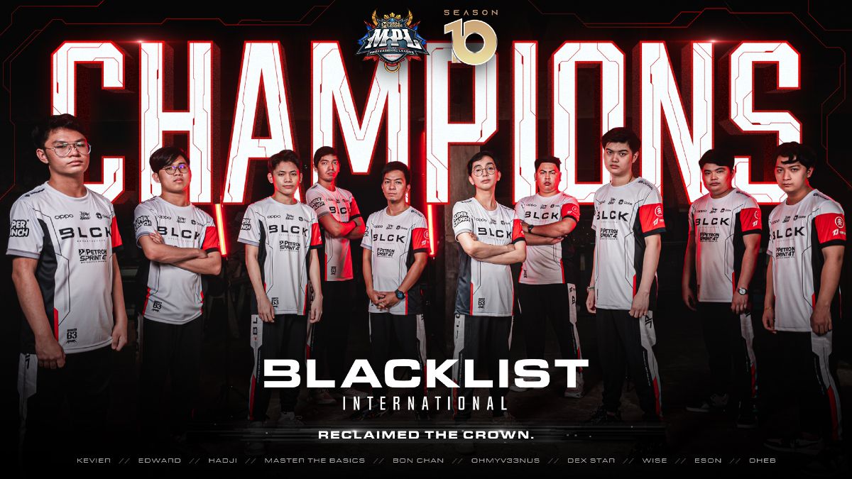 Blacklist International MPL PH S10 Champions