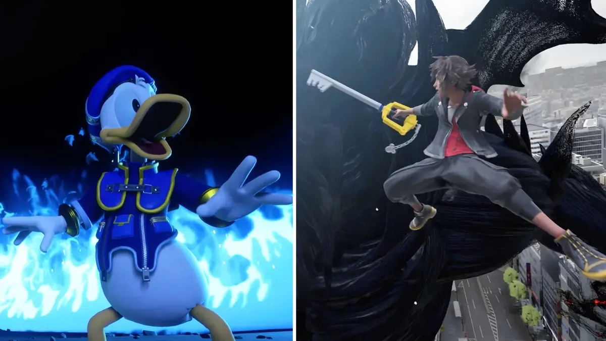 Donald Duck and Sora in Kingdom Hearts IV.