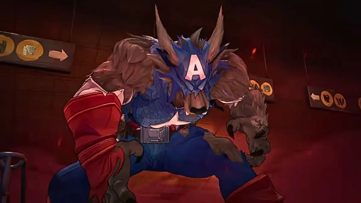 An image of Cap Wolf from Blood Hunt trailer.