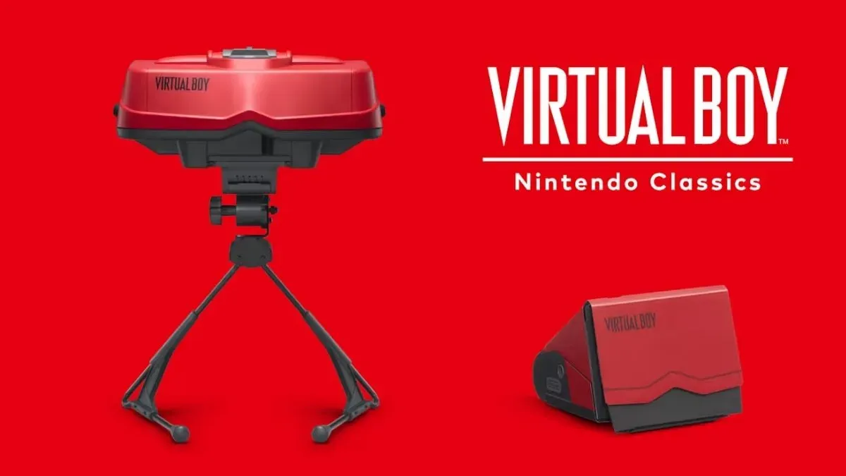 Nintendo Virtual Boy classic and cardboard models