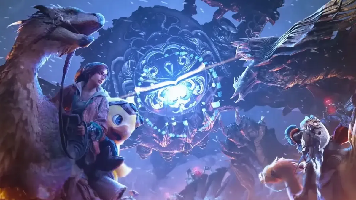 Monster Hunter Wilds and Final Fantasy XIV collab KV