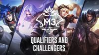 M3 logo with challengers and qualifiers and MLBB champions